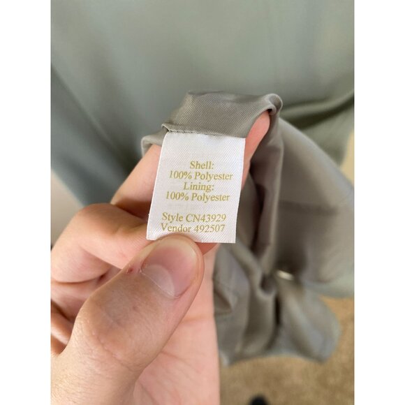 Caslon Womens Green Sheath Dress 4 Short Sleeve Polyester Lined Back Zip Closure - Picture 4 of 8